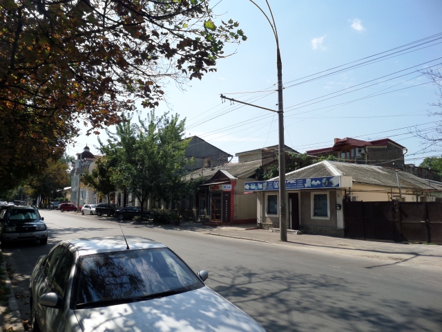 Låga hus i Chisinau
